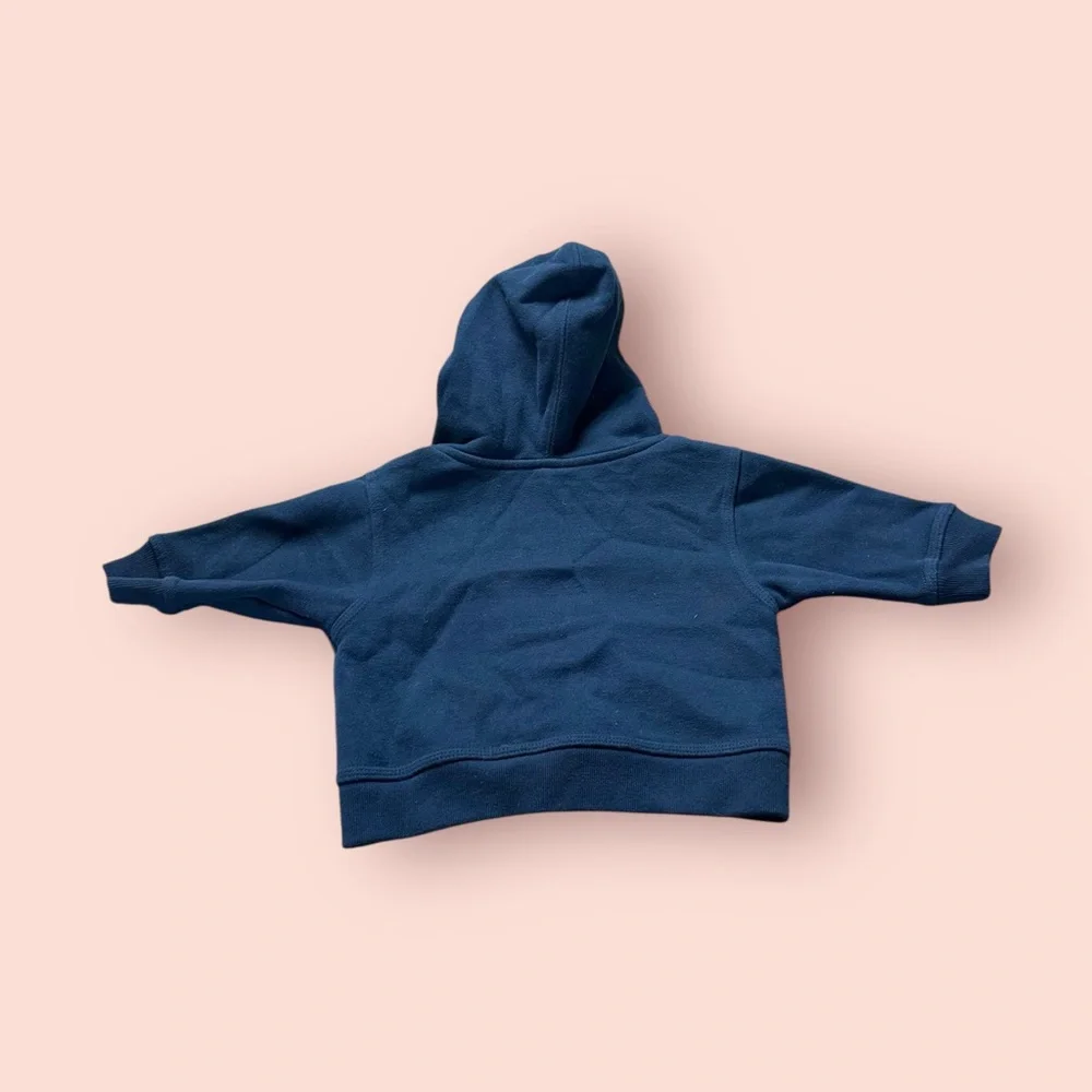 Baby OshKosh B'gosh Navy Blue Zip-Up Hoodie Sweatshirt